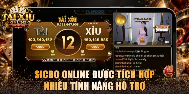 Luật Chơi Tài Xỉu Rik88 Đơn Giản, Dễ Hiểu Cho Tân Thủ 4 Sicbo online được tích hợp nhiều tính năng hỗ trợ